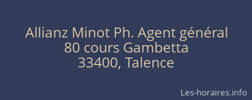 Allianz Minot Ph. Agent général
