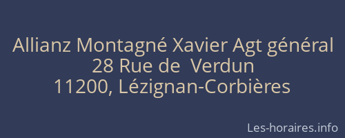 Allianz Montagné Xavier Agt général
