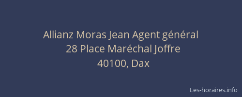 Allianz Moras Jean Agent général