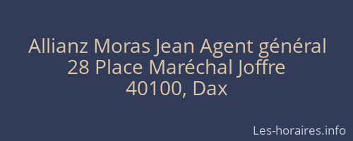 Allianz Moras Jean Agent général