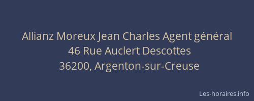 Allianz Moreux Jean Charles Agent g&eacute;n&eacute;ral