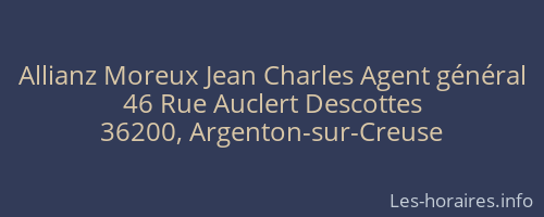 Allianz Moreux Jean Charles Agent général