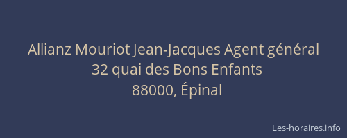 Allianz Mouriot Jean-Jacques Agent général