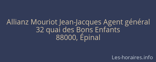 Allianz Mouriot Jean-Jacques Agent général