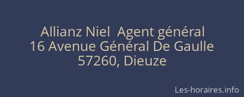 Allianz Niel  Agent général