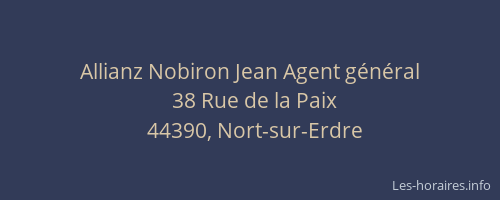 Allianz Nobiron Jean Agent général