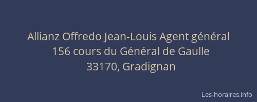 Allianz Offredo Jean-Louis Agent général