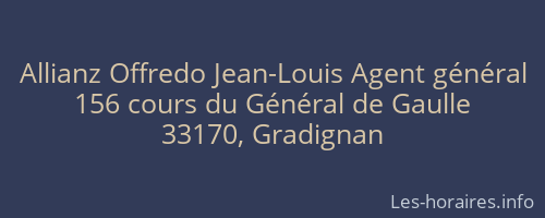 Allianz Offredo Jean-Louis Agent général