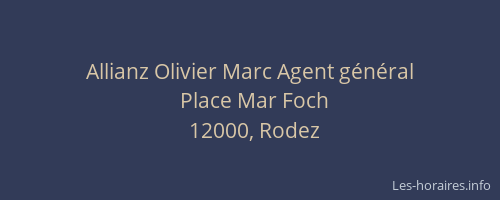 Allianz Olivier Marc Agent général