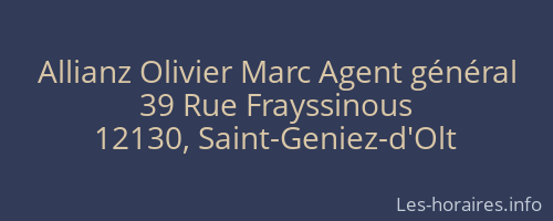 Allianz Olivier Marc Agent général