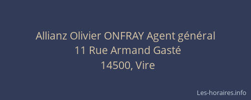 Allianz Olivier ONFRAY Agent général
