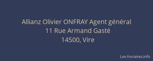 Allianz Olivier ONFRAY Agent g&eacute;n&eacute;ral