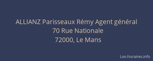 ALLIANZ Parisseaux Rémy Agent général