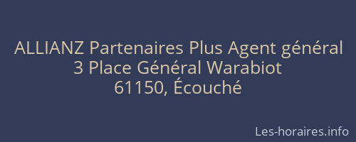 ALLIANZ Partenaires Plus Agent général