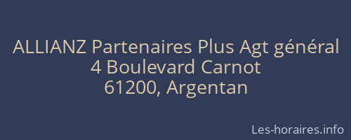 ALLIANZ Partenaires Plus Agt général