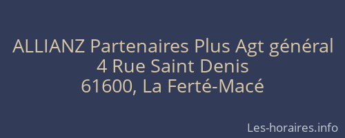 ALLIANZ Partenaires Plus Agt général