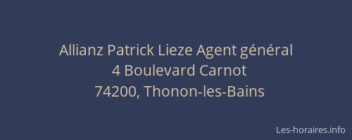 Allianz Patrick Lieze Agent g&eacute;n&eacute;ral