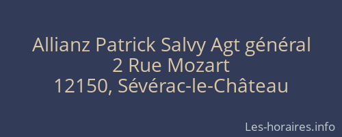 Allianz Patrick Salvy Agt général