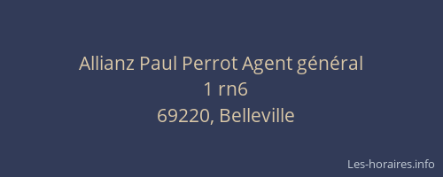 Allianz Paul Perrot Agent général