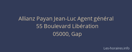 Allianz Payan Jean-Luc Agent général
