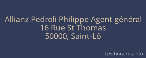 Allianz Pedroli Philippe Agent général