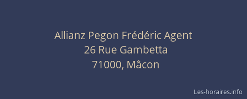 Allianz Pegon Frédéric Agent