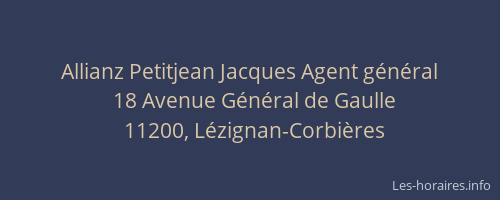 Allianz Petitjean Jacques Agent général