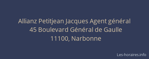 Allianz Petitjean Jacques Agent général