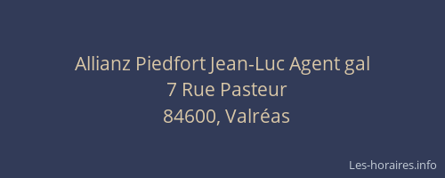 Allianz Piedfort Jean-Luc Agent gal