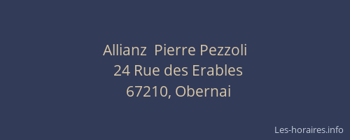 Allianz  Pierre Pezzoli