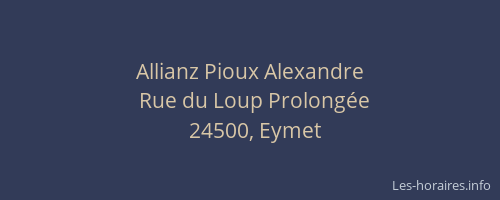 Allianz Pioux Alexandre