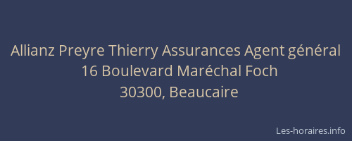 Allianz Preyre Thierry Assurances Agent g&eacute;n&eacute;ral