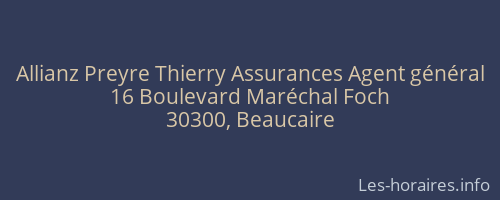 Allianz Preyre Thierry Assurances Agent général