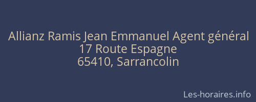 Allianz Ramis Jean Emmanuel Agent général