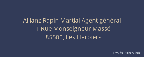 Allianz Rapin Martial Agent général