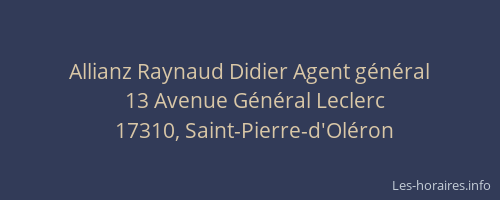 Allianz Raynaud Didier Agent général