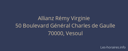 Allianz R&eacute;my Virginie