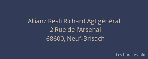 Allianz Reali Richard Agt général