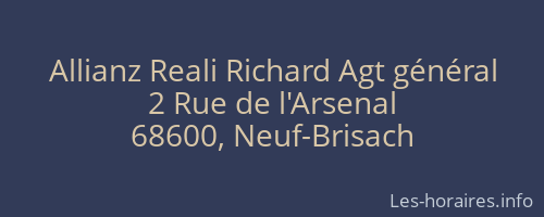 Allianz Reali Richard Agt général
