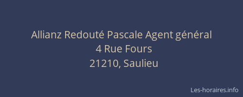 Allianz Redout&eacute; Pascale Agent g&eacute;n&eacute;ral