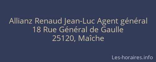 Allianz Renaud Jean-Luc Agent général