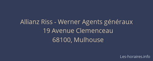 Allianz Riss - Werner Agents généraux