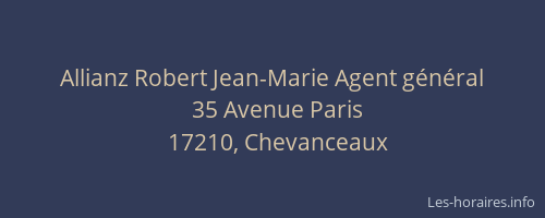 Allianz Robert Jean-Marie Agent g&eacute;n&eacute;ral