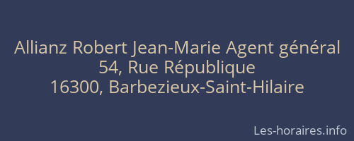 Allianz Robert Jean-Marie Agent général