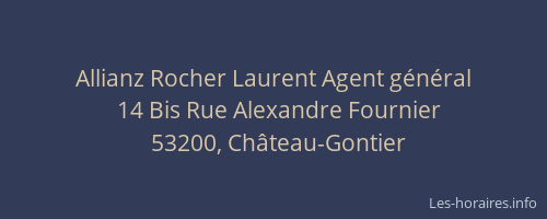 Allianz Rocher Laurent Agent g&eacute;n&eacute;ral