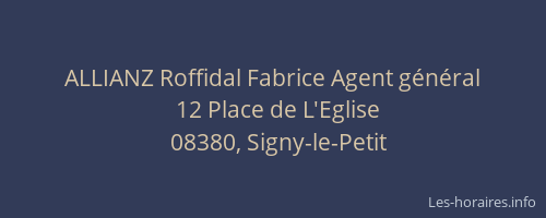 ALLIANZ Roffidal Fabrice Agent général