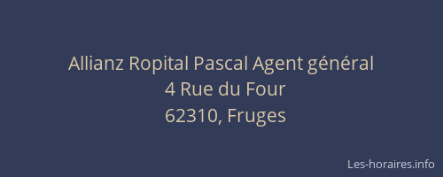 Allianz Ropital Pascal Agent général