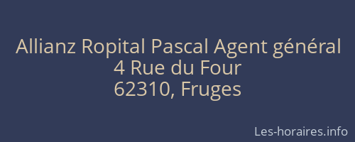 Allianz Ropital Pascal Agent général
