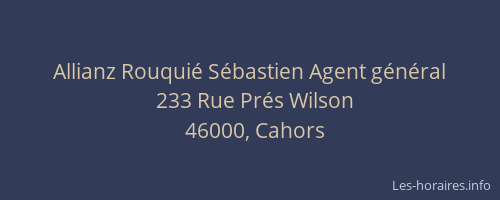 Allianz Rouqui&eacute; S&eacute;bastien Agent g&eacute;n&eacute;ral