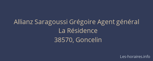 Allianz Saragoussi Grégoire Agent général